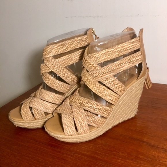 DV by Dolce Vita Shoes - DV braided espadrille wedge heels BOHO 9